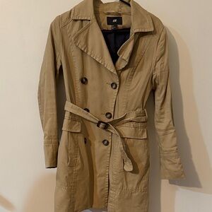 H&M Beige Women's Trench Coat